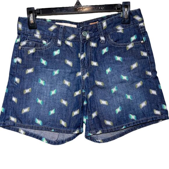Pilcro and the Letterpress Stet Printed Denim Shorts - Picture 2 of 9